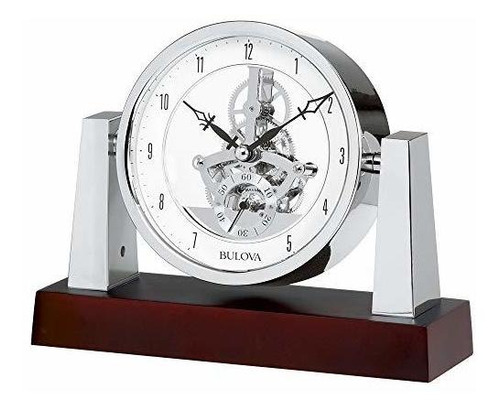 Reloj Largo Bulova B7520, Acabado En Caoba Oscuro