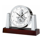 Reloj Largo Bulova B7520, Acabado En Caoba Oscuro