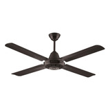 Ventilador De Techo Abon Garden 444 Negro Con 4 Palas De  Metal, 115 cm De Diámetro 50hz 220 v