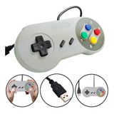 Controle Joystick Usb Pc Modelo Super Nintendo Envio Já Usb