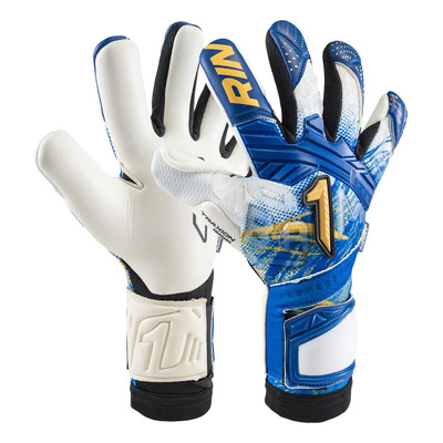 Guante Portero Rinat Fiera Tr Profesional | Sporta Mx Color Azul \u002F Blanco Talla 10 | Envío gratis