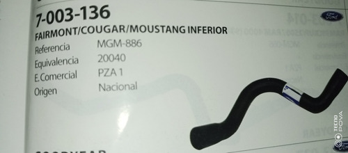 Manguera Inf Mgm886/ford Fairmont Cougar Moustang  Foto 2