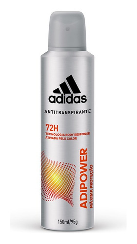 Kit C/5 Desodorante Aerossol adidas Adipower 72h 150ml 