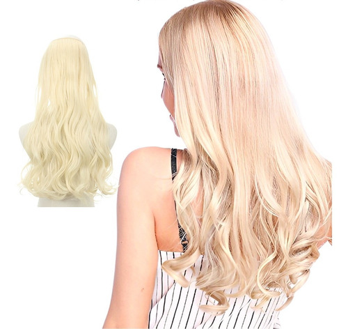 Aplique Fio Invisível Cabelo Orgânico Magico Tic Tac 70cm