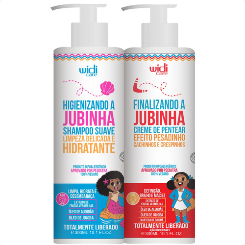 Kit Jubinha Shampoo, Creme De Pentear Pesadinho - Widi Care