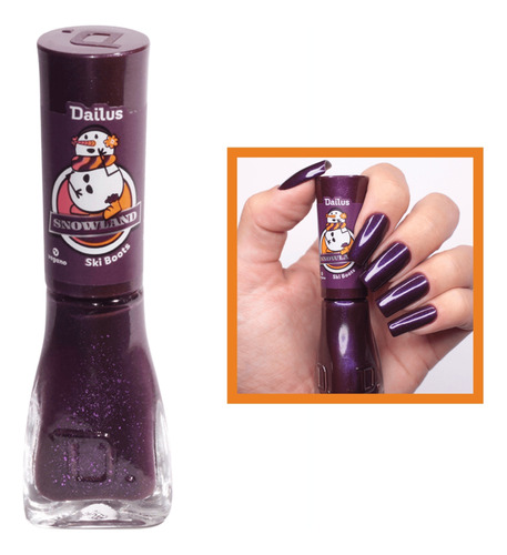 Esmalte Dailus Ski Boots Roxo Cintilante Coleção Snowland