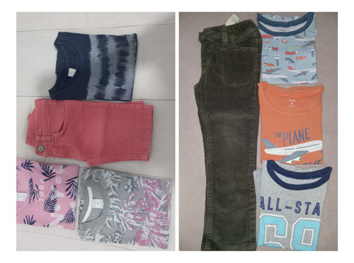 Lote Bermuda, Pantalón Cheeky, 6 Remeras (varias)