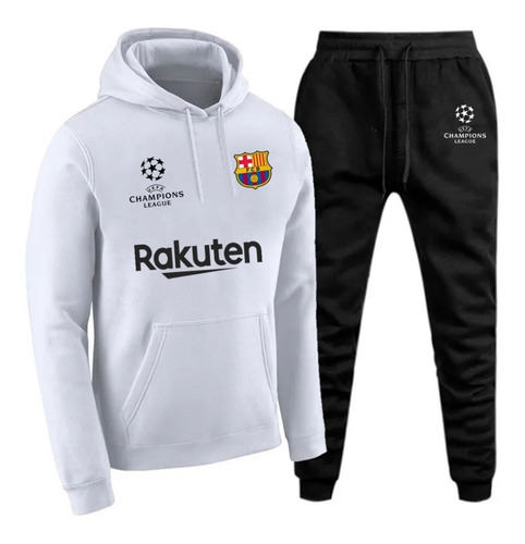 Conjunto Barcelona Moletom Time Personalizada Qualidade Top