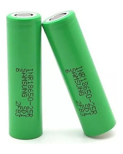 Bateria Samsung 18650 Generica Verde 2500mah 2 Unidades