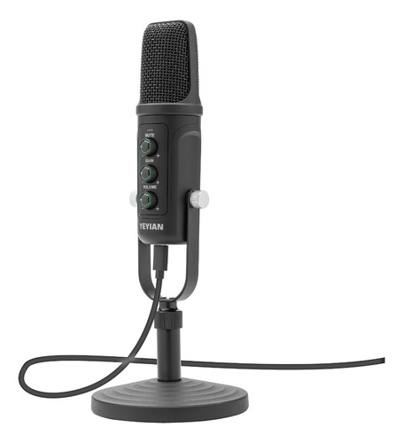 Kit Microfono Condensador Usb Yeyian Ysa-uchq-01 Negro