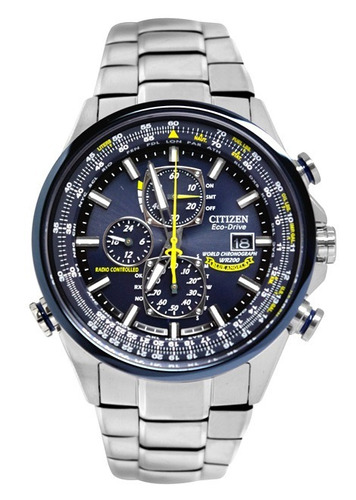 Reloj Hombre Citizen At802054l Eco Blue Angel Agente Ofi. C