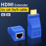 Adaptador Extensor Rj45 Hdmi Cat5e/6, 4k X 2k, Hasta 30m Epa