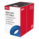 Bobina Cable Utp Cat6 Dahua 305m Azul 100% Cobre Interior