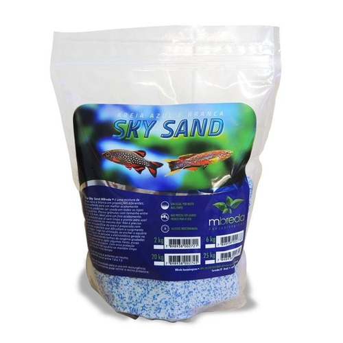 Mbreda Areia Sky Sand 2kg ( Azul E Branca ) C/ Nfe