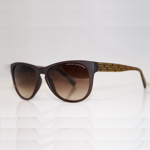 Lentes Sol Armani Exchange Ax4015 Wayfarer Café Degradé 56mm