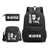 Mochila Escolar Black Panther, Funda For Lápices De 3 Pieza