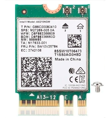 Intel Ax210 802.11ax Wifi 6e Gig+ Bluetooth 5.2 Original