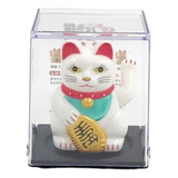 Mini Estatuilla Gato Japonés Suerte Fortuna Brazo Maneki Nek