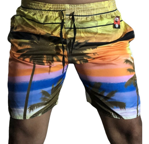 Kit 05 Bermudas Tactel Mauricinho Surf Praia Com Estampa