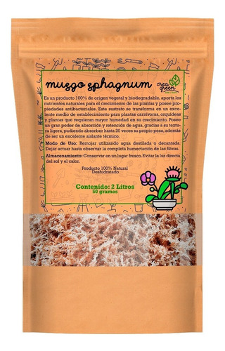 Musgo Sphagnum 2 Litros