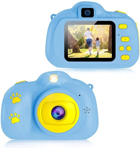 Cámara Fotográfica Digital Infantil Para Niños Fotos Videos Color Azul
