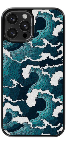 Funda Para Celular La Ola Tapiz Mar Arte Pintura Azul Agua