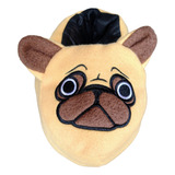 Pantuflas Animadas Perrito Bulldog Bordado 