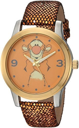 Reloj Casual De Cuarzo De Metal Pooh Tigger De Disney Para M