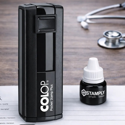 Sello Para Doctores 14x38mm Bolsillo + Tinta Gratis Stamply | Meses sin interés