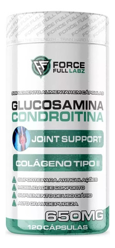 Colageno Tipo 2 Para Ossos Glucosamina E Condroitina 120cps
