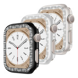 3 Piezas Funda De Diamond Para Apple Watch Series 8 7 Se 6 5