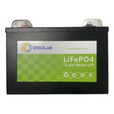 Bateria De Lítio 12v 100ah Ensolar Lifepo4
