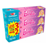 Gel Dental Condor Barbie Kids+ Com Flúor 50g Com 3un 
