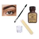 Kit Henna - Bigen N° 46 Castaño Medio Cejas Y Cabello