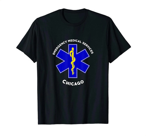 Camiseta Uniforme De Paramédico Emt De Chicago Illinois