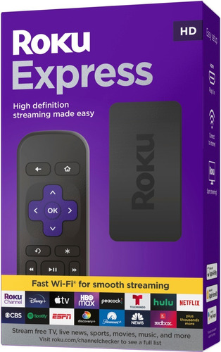 Roku Express 3960 Estándar Full Hd Negro Cable Hdmi Con Wifi