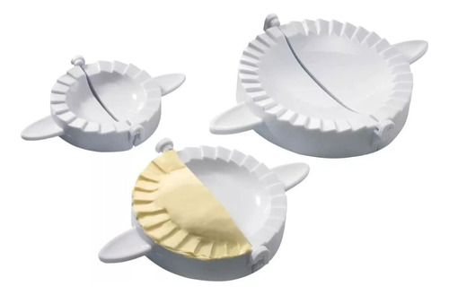 Set 3 Moldes Plasticos Para Empanadas De Diferente Tamaño