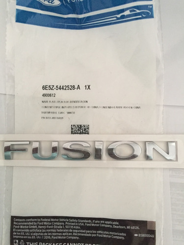 Emblema  Fusion , Ford Fusion (2006-2012) Foto 2
