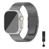 Correa De Acero Titanio Para Apple Watch Iwatch Ultra 49mm