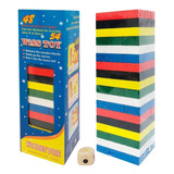 Jenga Colores 54 Piezas Juego Educativo Yenga / Lhua Store