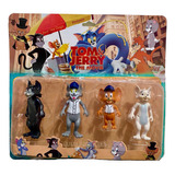 Set De Muñecos Tom Y Jerry Figuras Película Blister X4