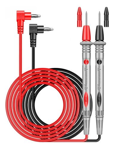 Cabos De Teste Sondas Ponta Tradicional 10a 1000v Cat Iii Safiratec Pst1043 Para Multimetro E Amperimetro