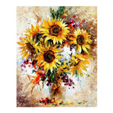 5d Diamond Painting Girasoles 30 X 40  Envío Inmediato