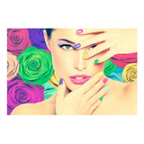 Painel Adesivo - Salão De Beleza - Manicure - 867png Cor Colorido