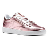 Zapatillas Reebok Club C 85 S Shine Gold/pink Mujer Cn0512