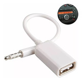 Adaptador Audio Cable 3.5mm A Usb Hembra Aux Para Auto Mp3