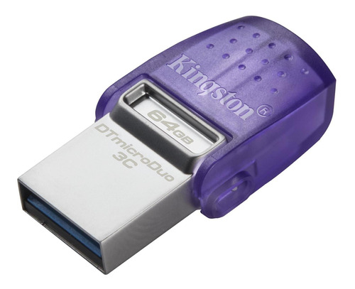 Pendrive Kingston Datatraveler Microduo 3c 64 Gb 3.2 Gen 1 