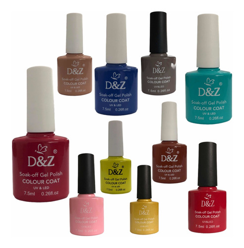 Esmaltes Em Gel Uv Dez Kit A 10un(você  Escolhe As Cores)