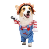 Disfraz De Payaso Asesino De Halloween Para Perros Y Gatos G