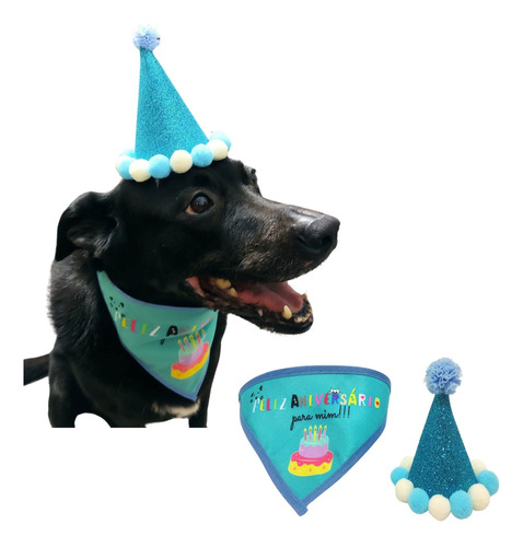 Chapéu Festa Aniversário Pet Cachorro Gato Bandana Promoção